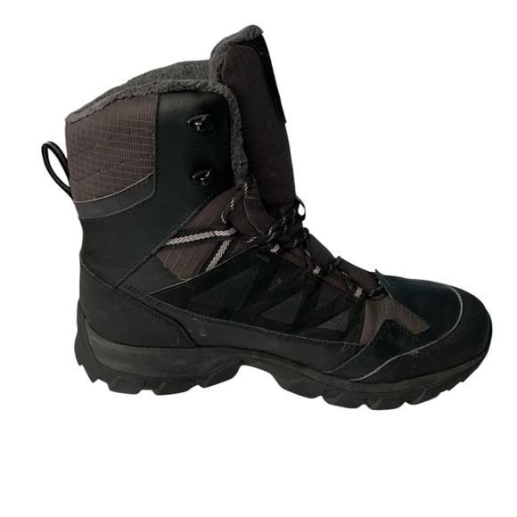 Salomon Men's Black Winter Boots #145464 Black Hiking Shoes Boots US 12 - Picture 4 of 8